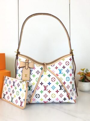 LV x TM CarryAll PM  White  SIZE:29 x 24 x 12 cm