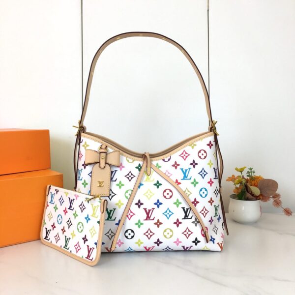 LV x TM CarryAll PM  White  SIZE:29 x 24 x 12 cm