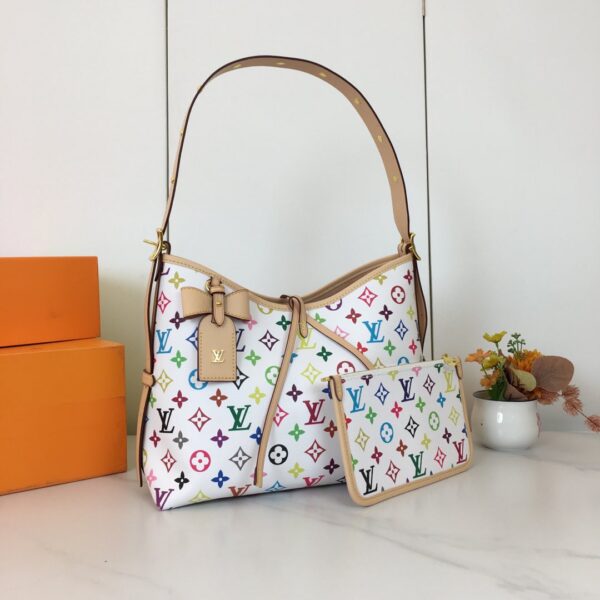 LV x TM CarryAll PM  White  SIZE:29 x 24 x 12 cm