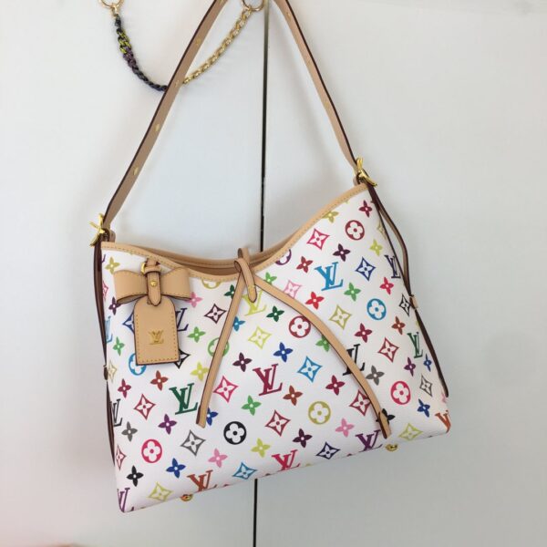 LV x TM CarryAll PM  White  SIZE:29 x 24 x 12 cm