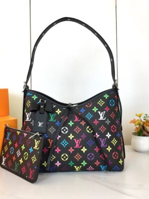 LV x TM CarryAll PM  Black  SIZE:29 x 24 x 12 cm