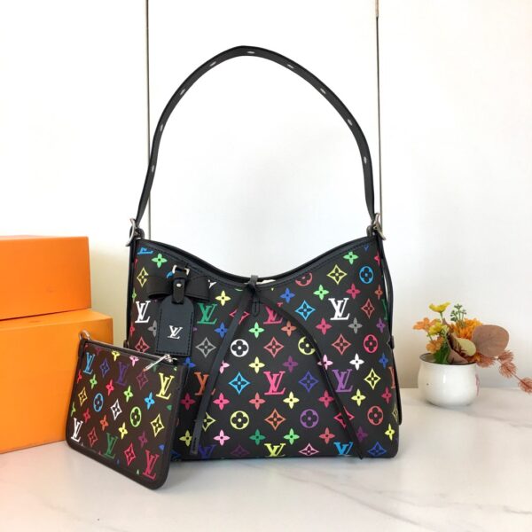 LV x TM CarryAll PM  Black  SIZE:29 x 24 x 12 cm