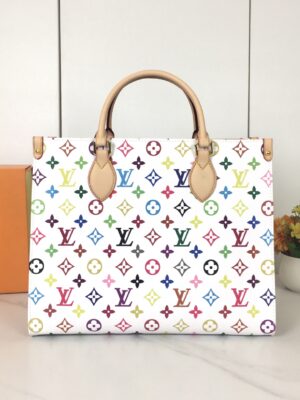 LV x TM On The Go MM  White  SIZE:35 x 27 x 14 cm