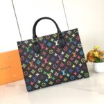 LV x TM On The Go MM  Black  SIZE:35 x 27 x 14 cm