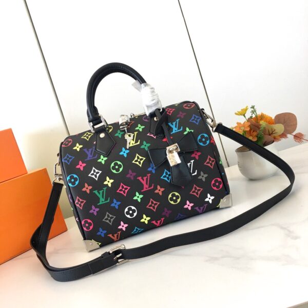 LV x TM Nano Speedy  Black  SIZE:16 x 10 x 7.5cm