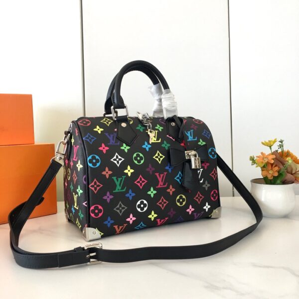 LV x TM Nano Speedy  Black  SIZE:16 x 10 x 7.5cm